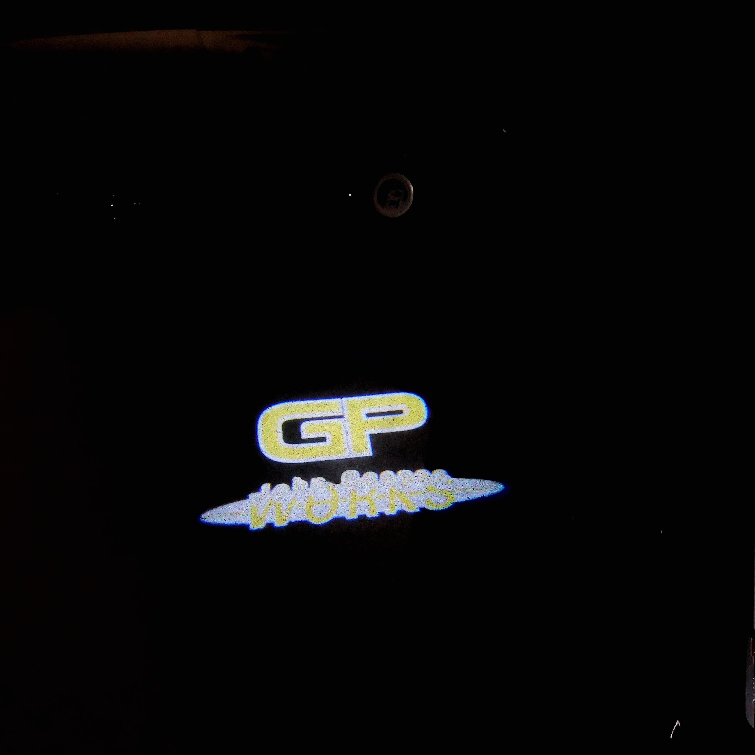 MINI GP JOHN COOPER WORKS LOGO PROJECROTR LIGHTS Nr.157 (quantity  1 =  2 Logo Film /  2 door lights)