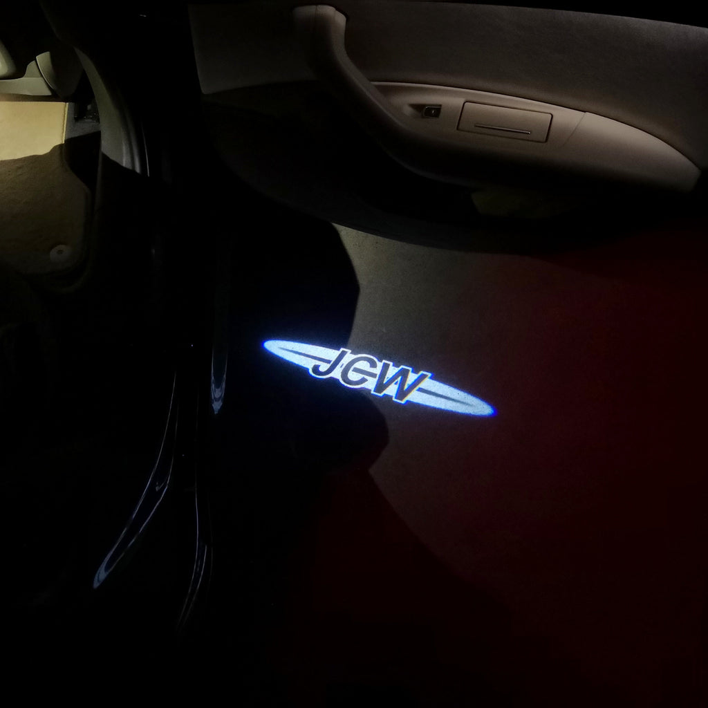 MINI JCW  LOGO PROJECROTR LIGHTS Nr.114 (quantity  1 =  2 Logo Film /  2 door lights)