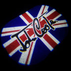 MINI  BRITISH NATIONAL FLAG WITH MINI  LOGO PROJECROTR LIGHTS Nr.86 (quantity  1 =  2 Logo Film /  2 door lights)