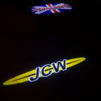 MINI  BRITISH NATIONAL FLAG WITH MINI  LOGO PROJECROTR LIGHTS Nr.86 (quantity  1 =  2 Logo Film /  2 door lights)