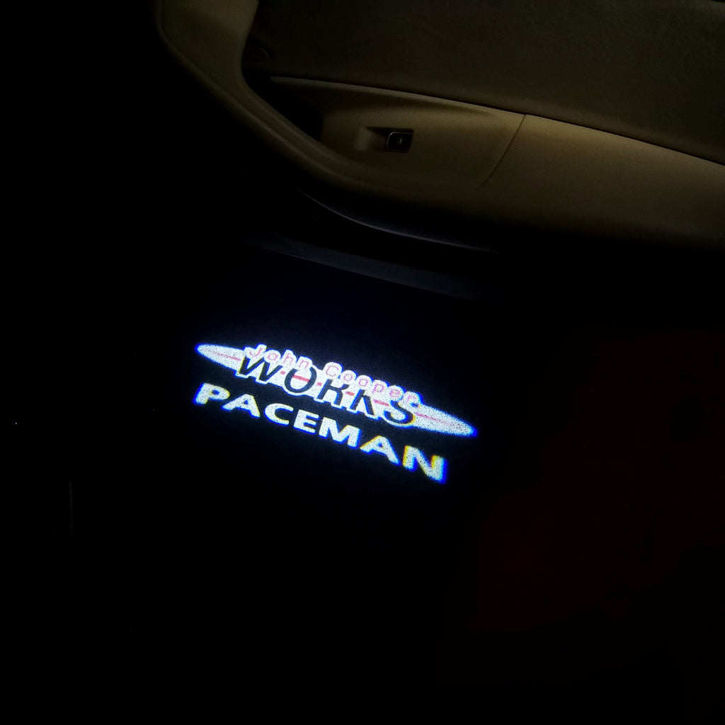 MINI  PACEMAN LOGO PROJECROTR LIGHTS Nr.78 (quantity  1 =  2 Logo Film /  2 door lights)