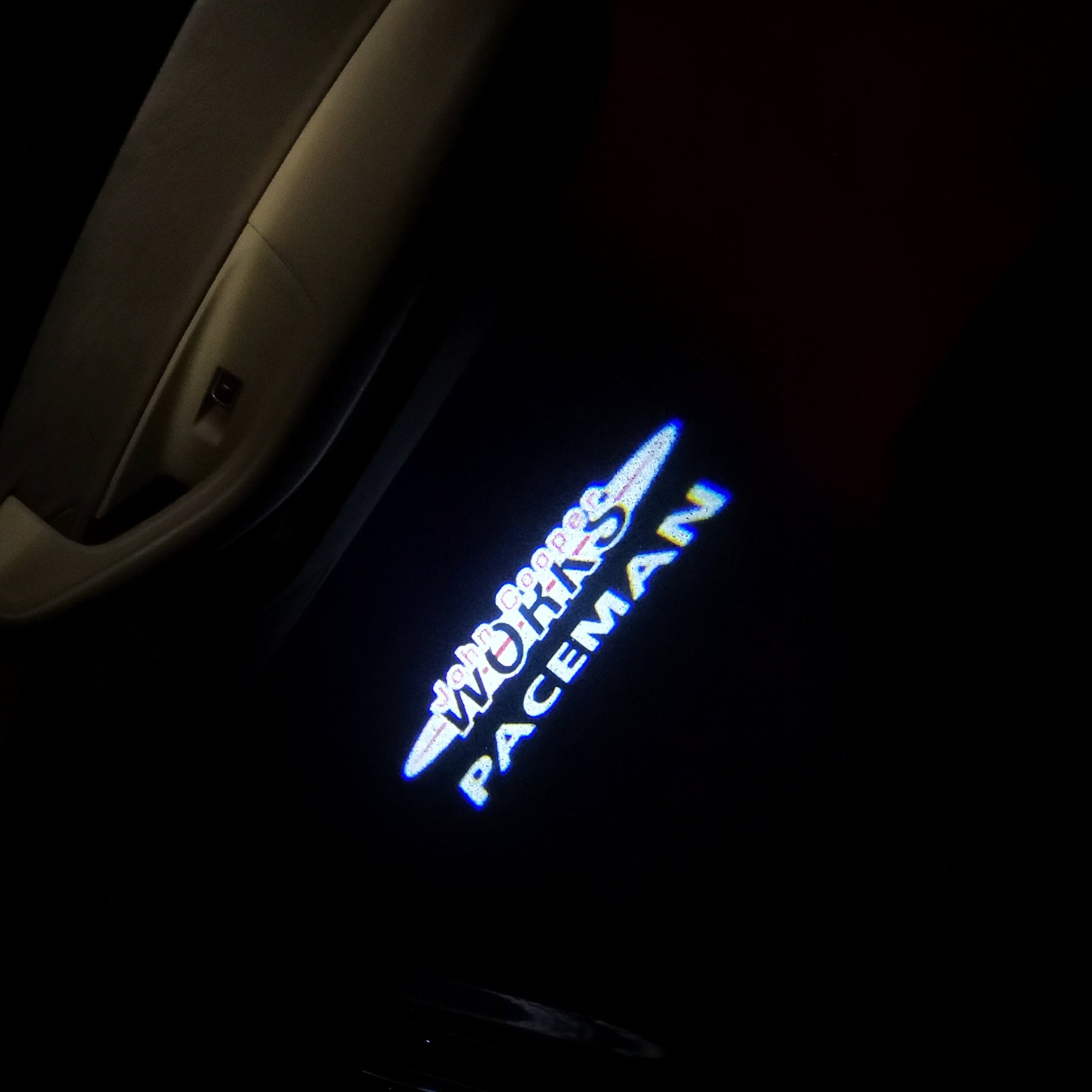 MINI  PACEMAN LOGO PROJECROTR LIGHTS Nr.78 (quantity  1 =  2 Logo Film /  2 door lights)