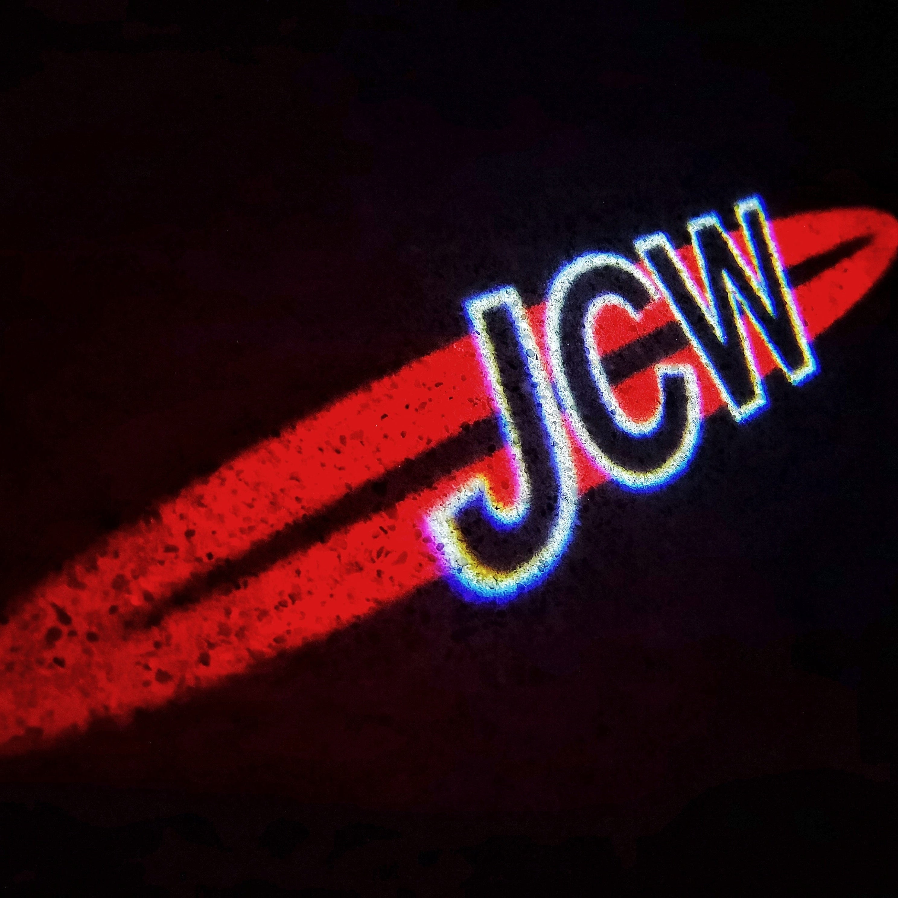 MINI JCW LOGO PROJECROTR LIGHTS Nr.116 (quantity  1 =  2 Logo Film /  2 door lights)