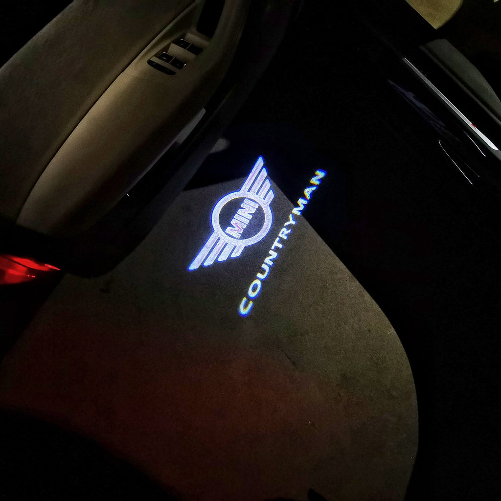 MINI COUNTRYMAN  LOGO PROJECROTR LIGHTS Nr.145 (quantity  1 =  2 Logo Film /  2 door lights)
