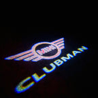 MINI CLUBMAN LOGO PROJECROTR LIGHTS Nr.129 (quantity  1 =  2 Logo Film /  2 door lights)