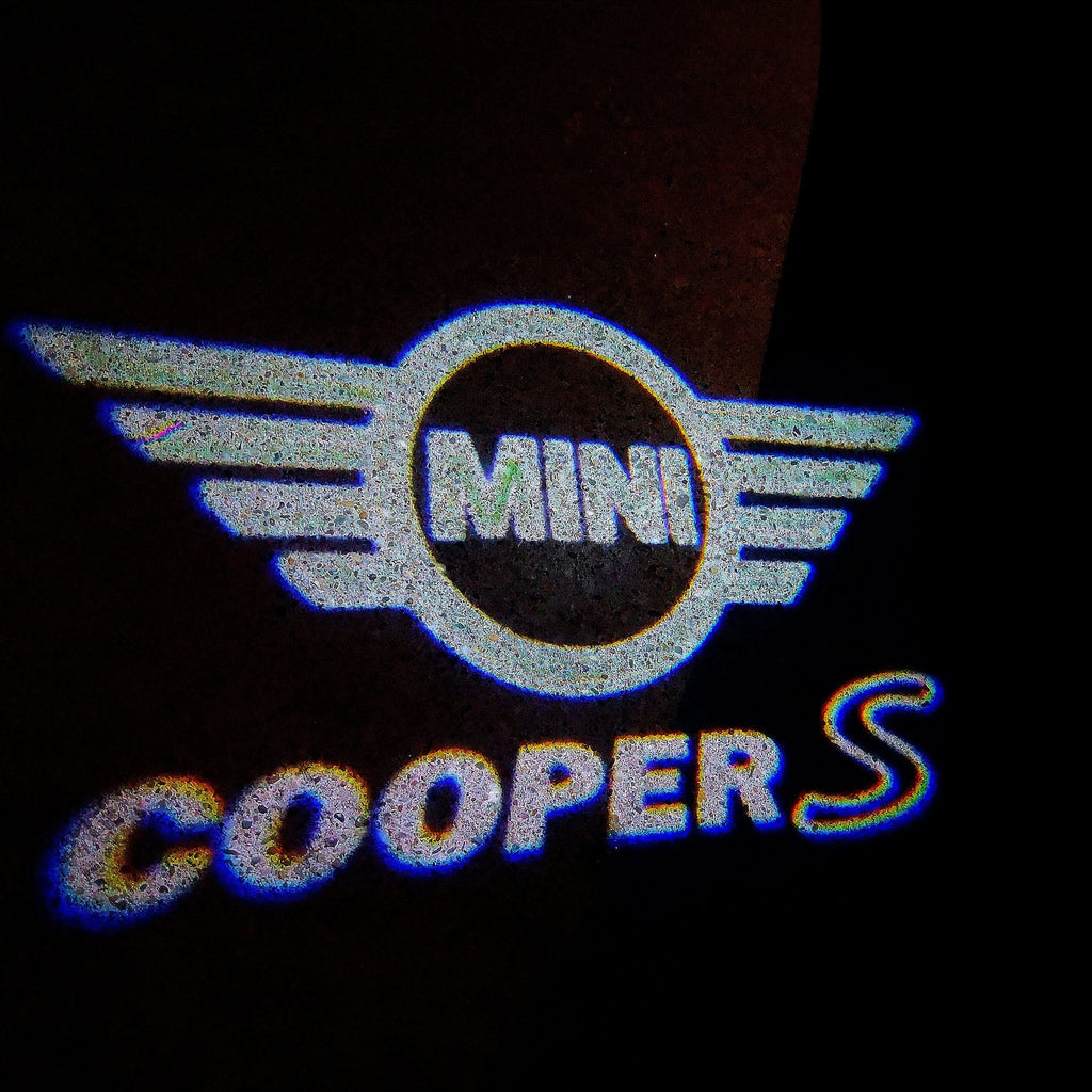 MINI COOPER S  LOGO PROJECROTR LIGHTS Nr.134 (quantity  1 =  2 Logo Film /  2 door lights)