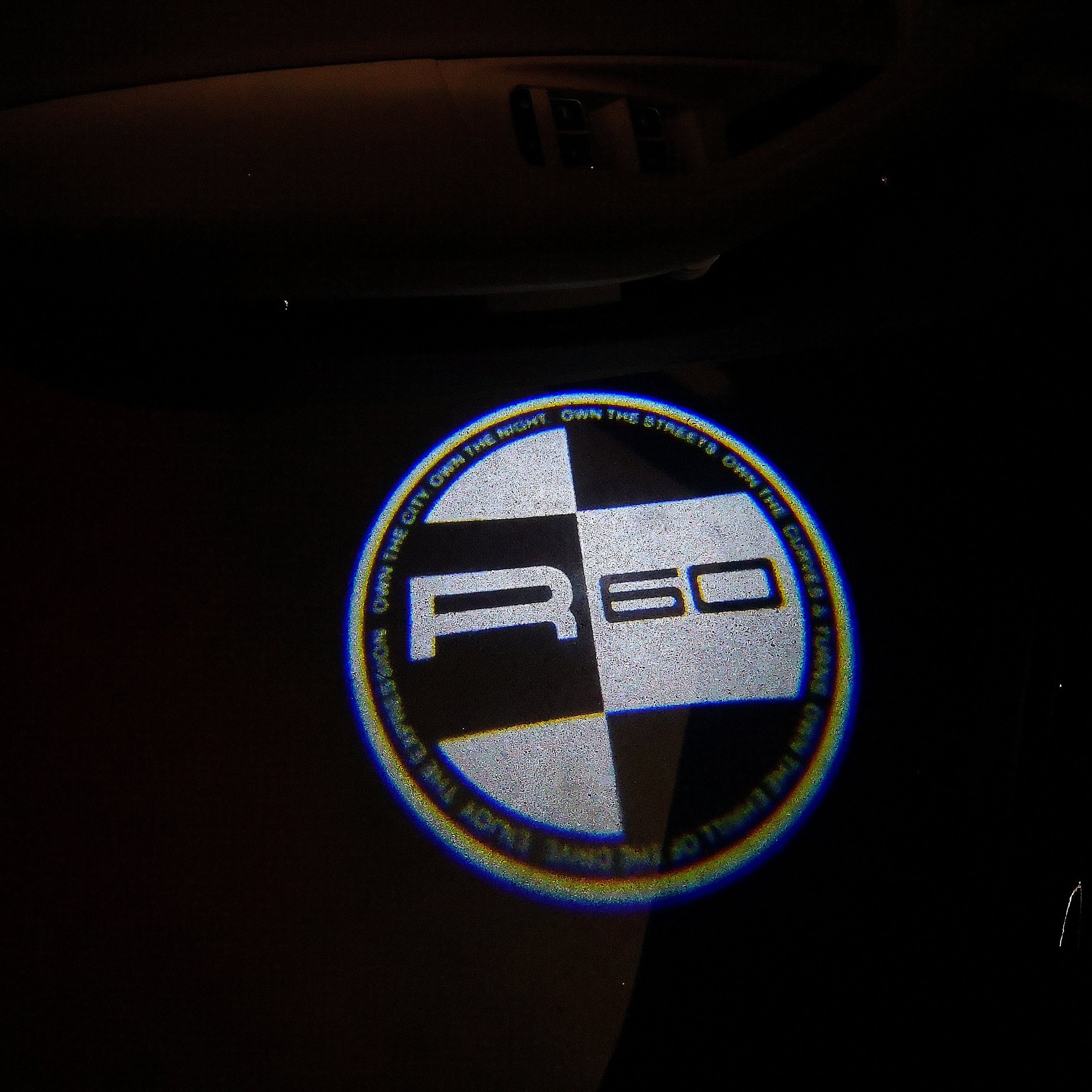 MINI R 60  LOGO PROJECROTR LIGHTS Nr.150 (quantity  1 =  2 Logo Film /  2 door lights)