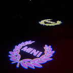 MINI ORIGINAL LOGO PROJECROTR LIGHTS Nr.88 (quantity  1 =  2 Logo Film /  2 door lights)