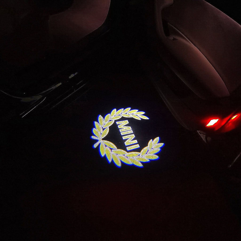 MINI ORIGINAL LOGO PROJECROTR LIGHTS Nr.88 (quantity  1 =  2 Logo Film /  2 door lights)