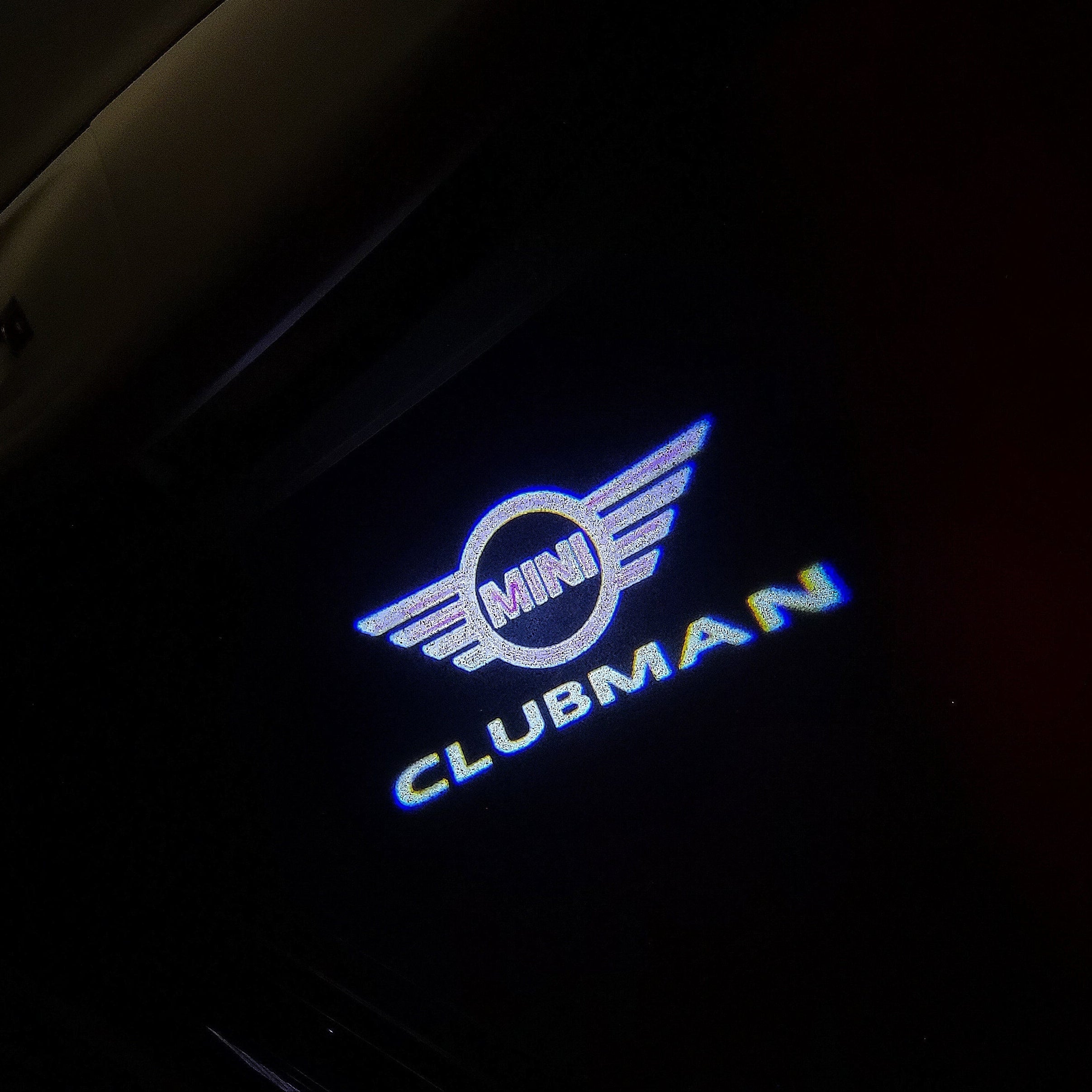 MINI CLUBMAN LOGO PROJECROTR LIGHTS Nr.140 (quantity  1 =  2 Logo Film /  2 door lights)
