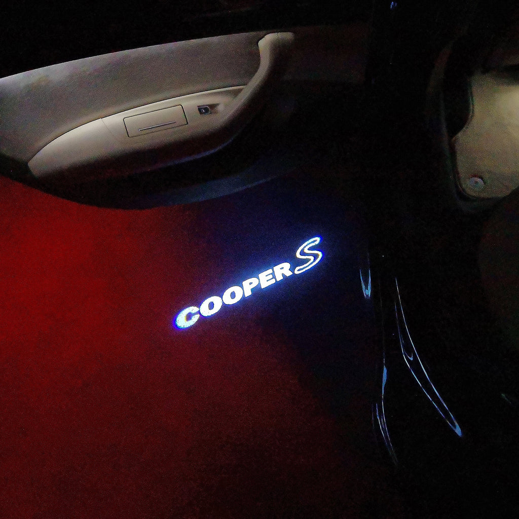 MINI COOPER S LOGO PROJECROTR LIGHTS Nr.68 (quantity  1 =  2 Logo Film /  2 door lights)