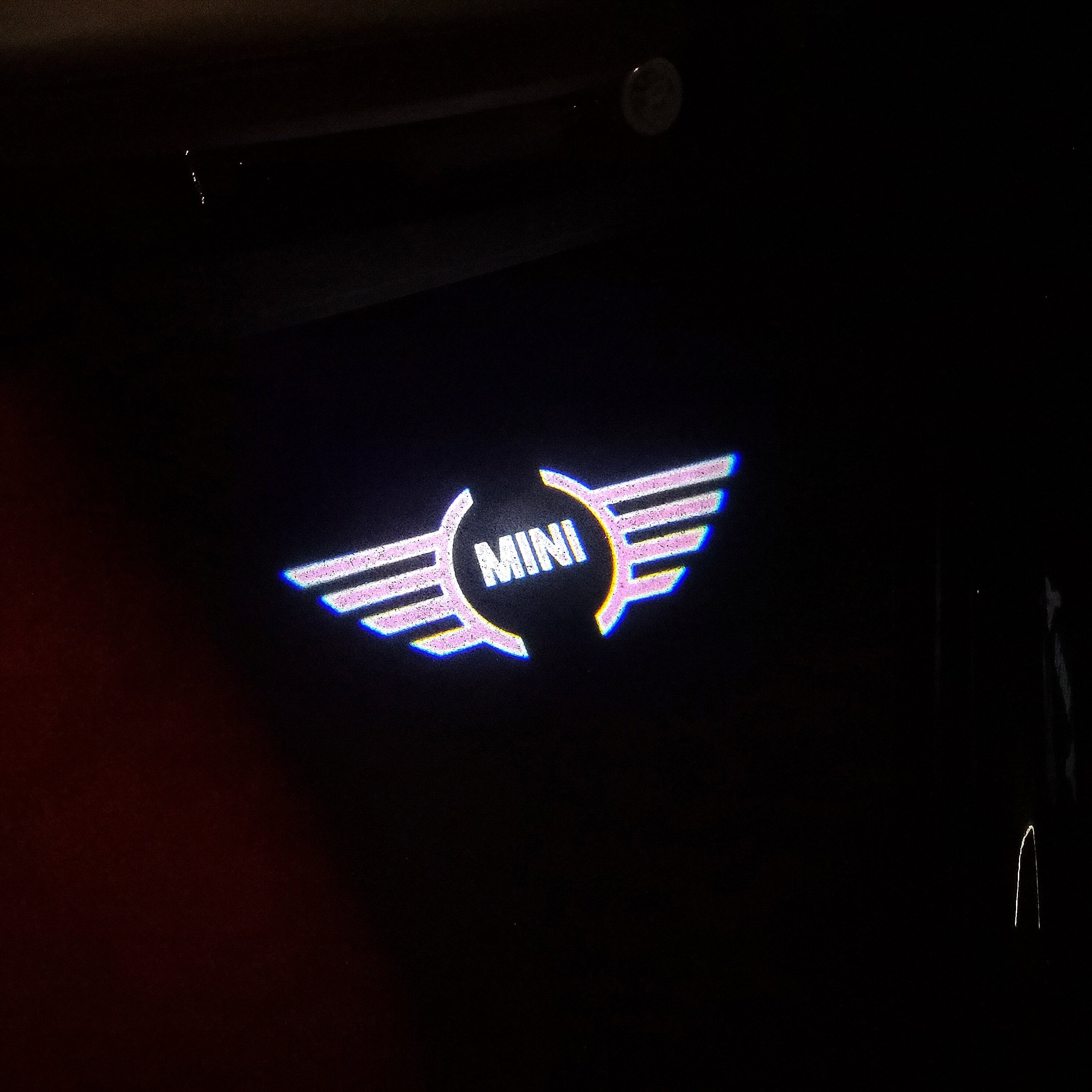 MINI ORIGINAL LOGO PROJECROTR LIGHTS Nr.83 (quantity  1 =  2 Logo Film /  2 door lights)