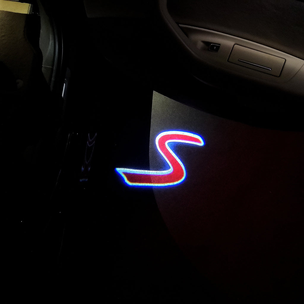 MINI S LOGO PROJECROTR LIGHTS Nr.67 (quantity  1 =  2 Logo Film /  2 door lights)