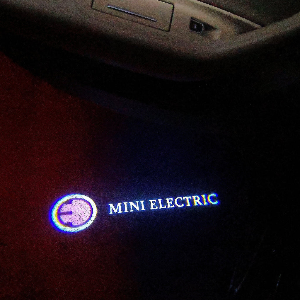 MINI ELECTRIC LOGO PROJECROTR LIGHTS Nr.61 (quantity  1 =  2 Logo Film /  2 door lights)