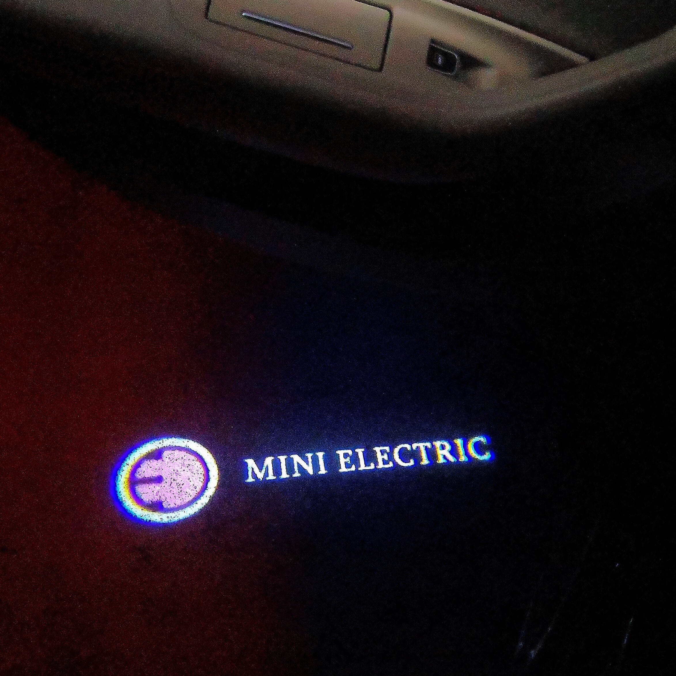 MINI ELECTRIC LOGO PROJECROTR LIGHTS Nr.61 (quantity  1 =  2 Logo Film /  2 door lights)