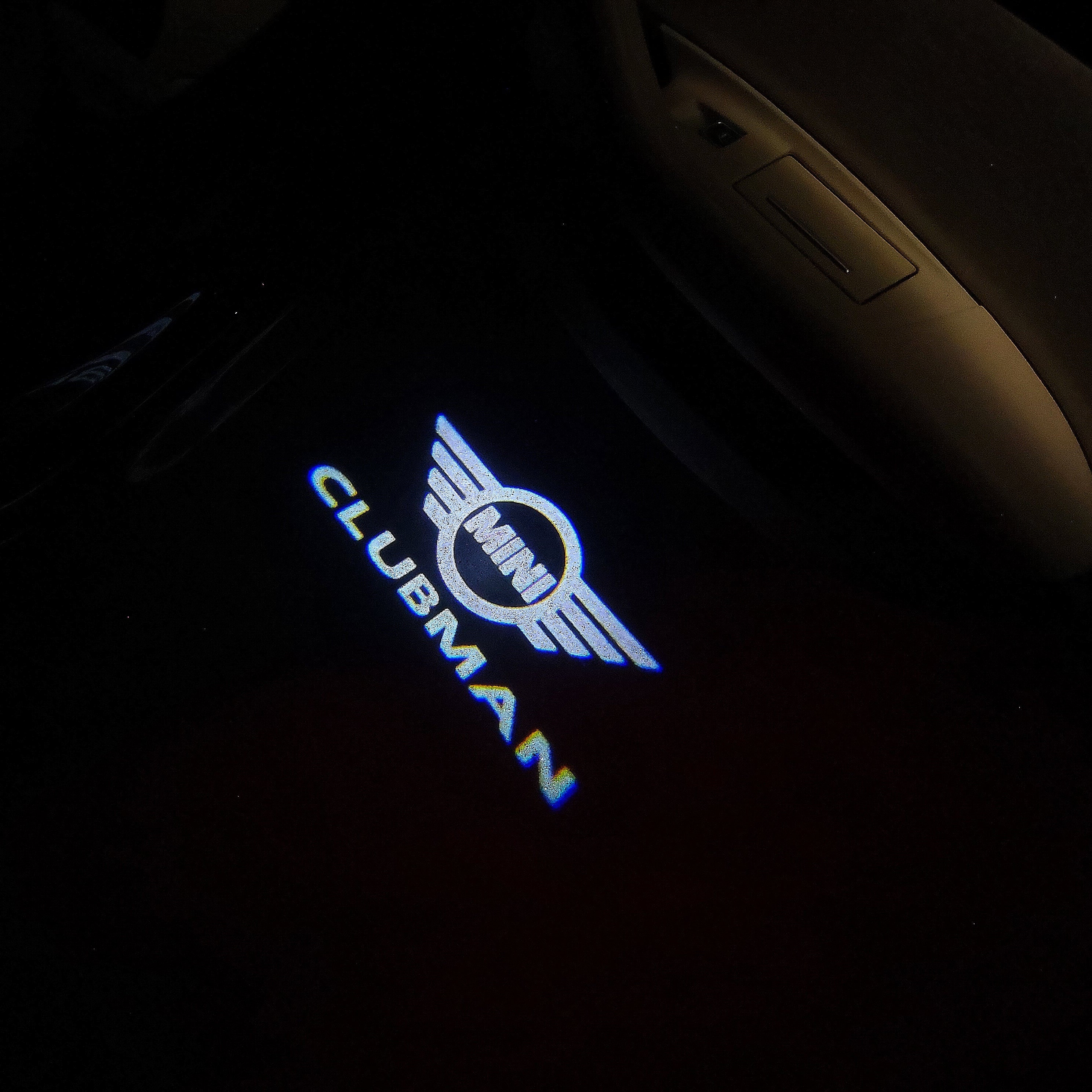 MINI  CLUBMAN LOGO PROJECROTR LIGHTS Nr.30 (quantity  1 =  2 Logo Film /  2 door lights)
