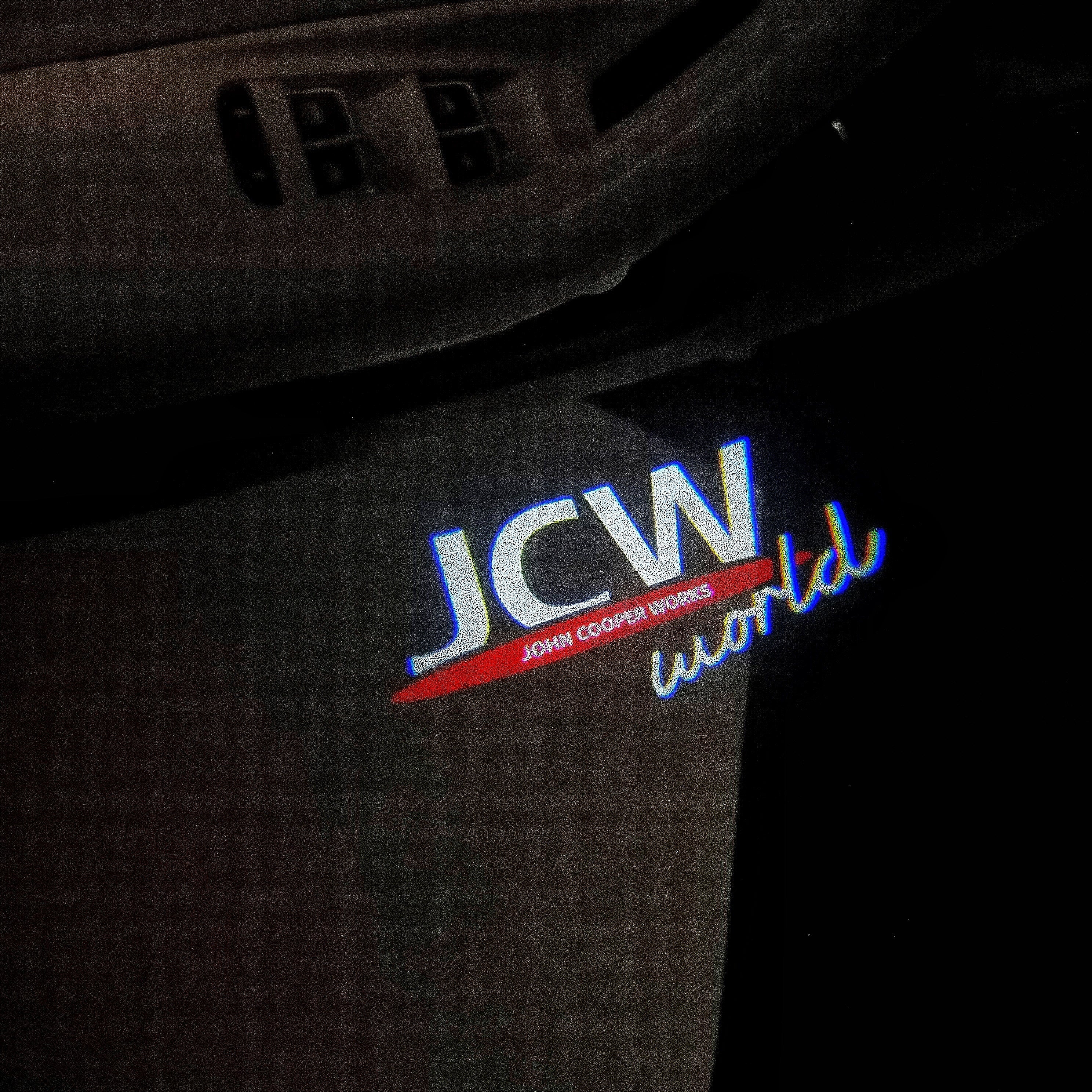 MINI JCW  LOGO PROJECROTR LIGHTS Nr.56 (quantity  1 =  2 Logo Film /  2 door lights)