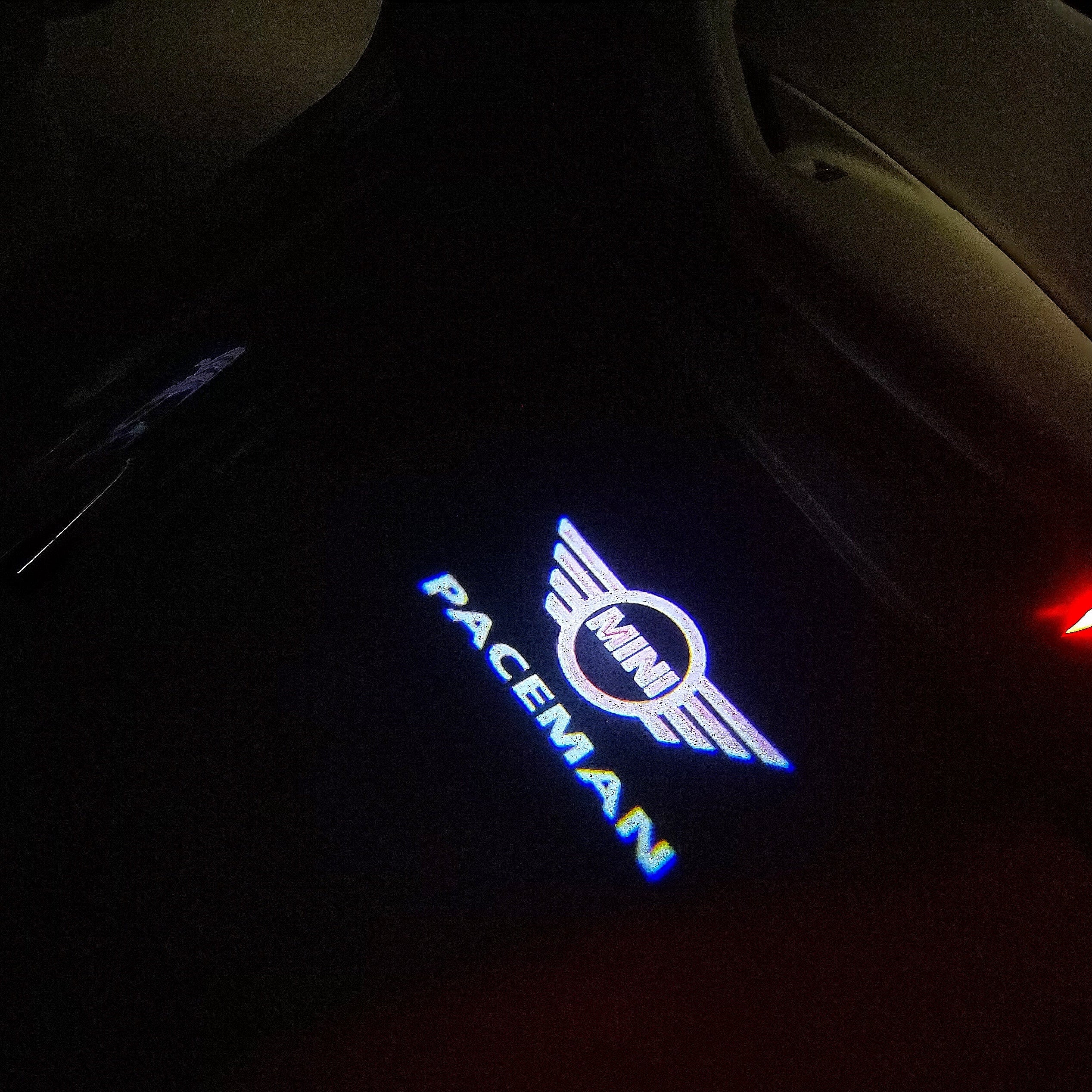 MINI PACEMAN LOGO PROJECROTR LIGHTS Nr.127 (quantity  1 =  2 Logo Film /  2 door lights)