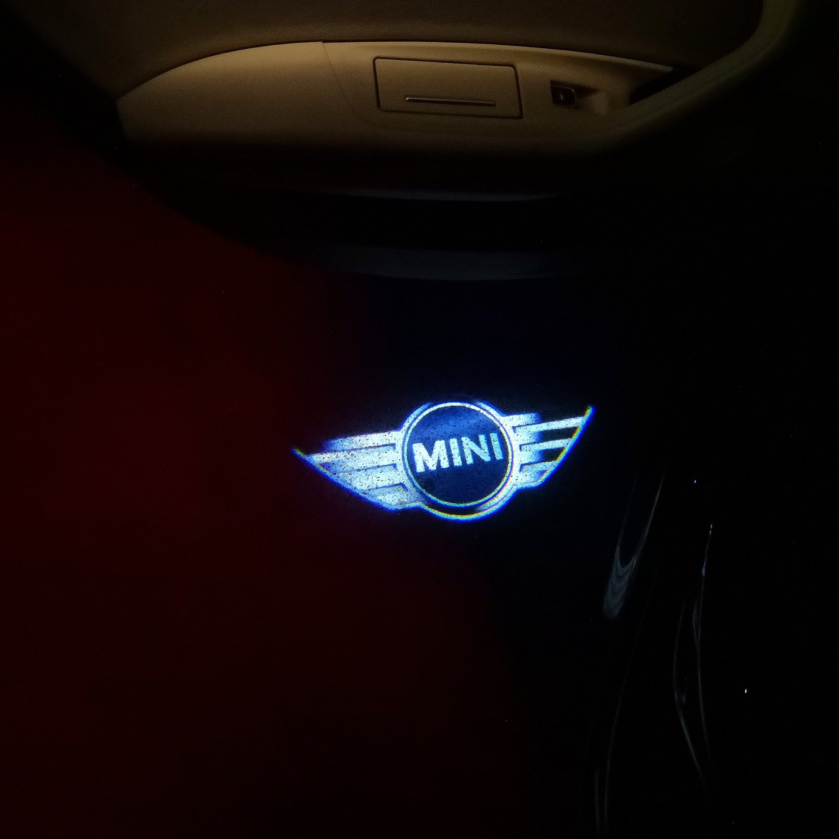 MINI ORIGINAL LOGO PROJECROTR LIGHTS Nr.06 (quantity  1 =  2 Logo Film /  2 door lights)