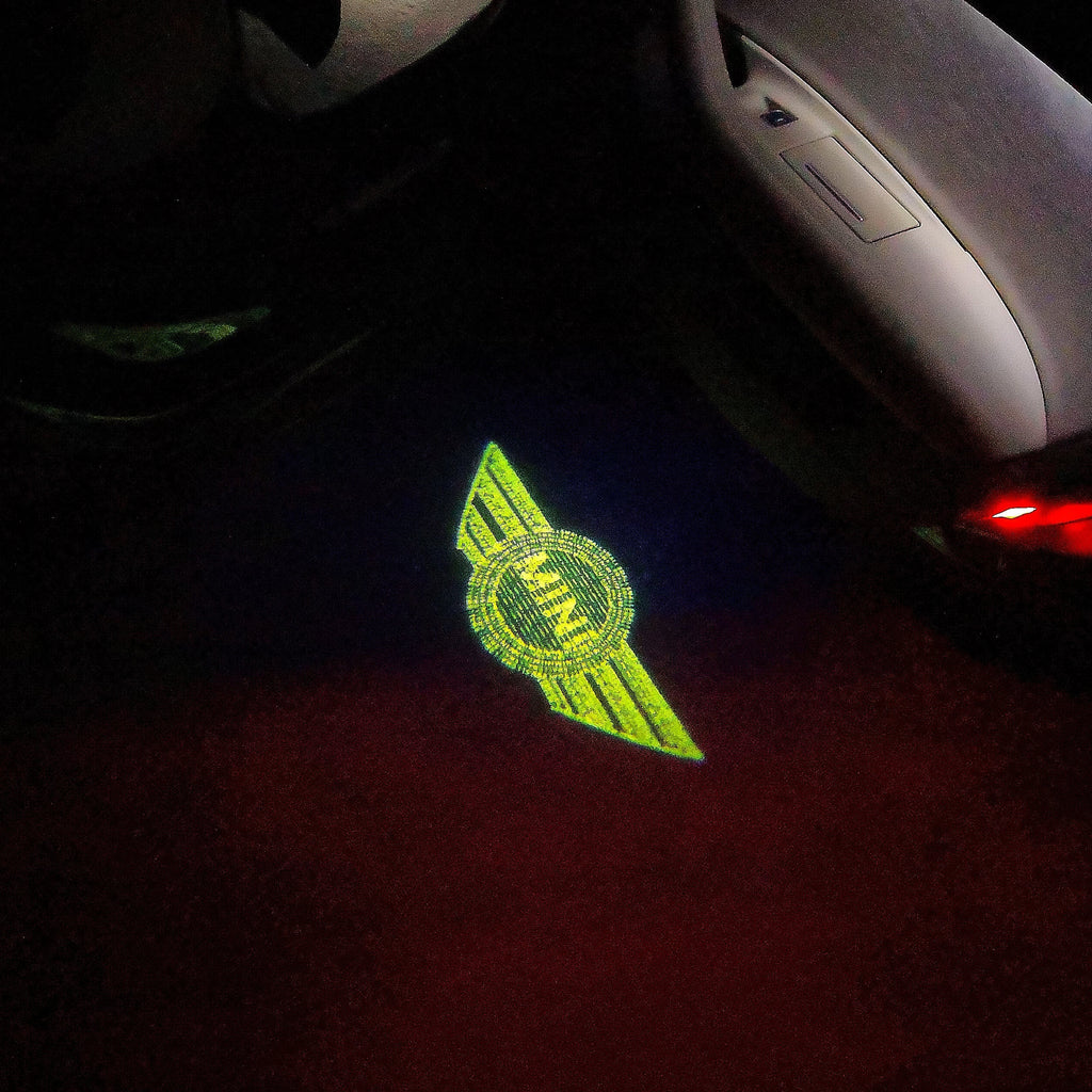 MINI ORIGINAL LOGO PROJECROTR LIGHTS Nr.60 (quantity  1 =  2 Logo Film /  2 door lights)