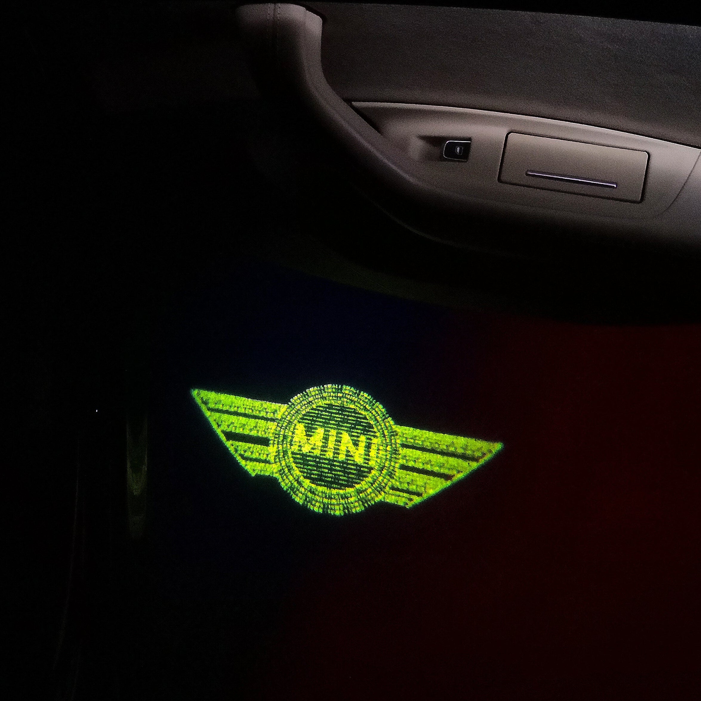 MINI ORIGINAL LOGO PROJECROTR LIGHTS Nr.60 (quantity  1 =  2 Logo Film /  2 door lights)