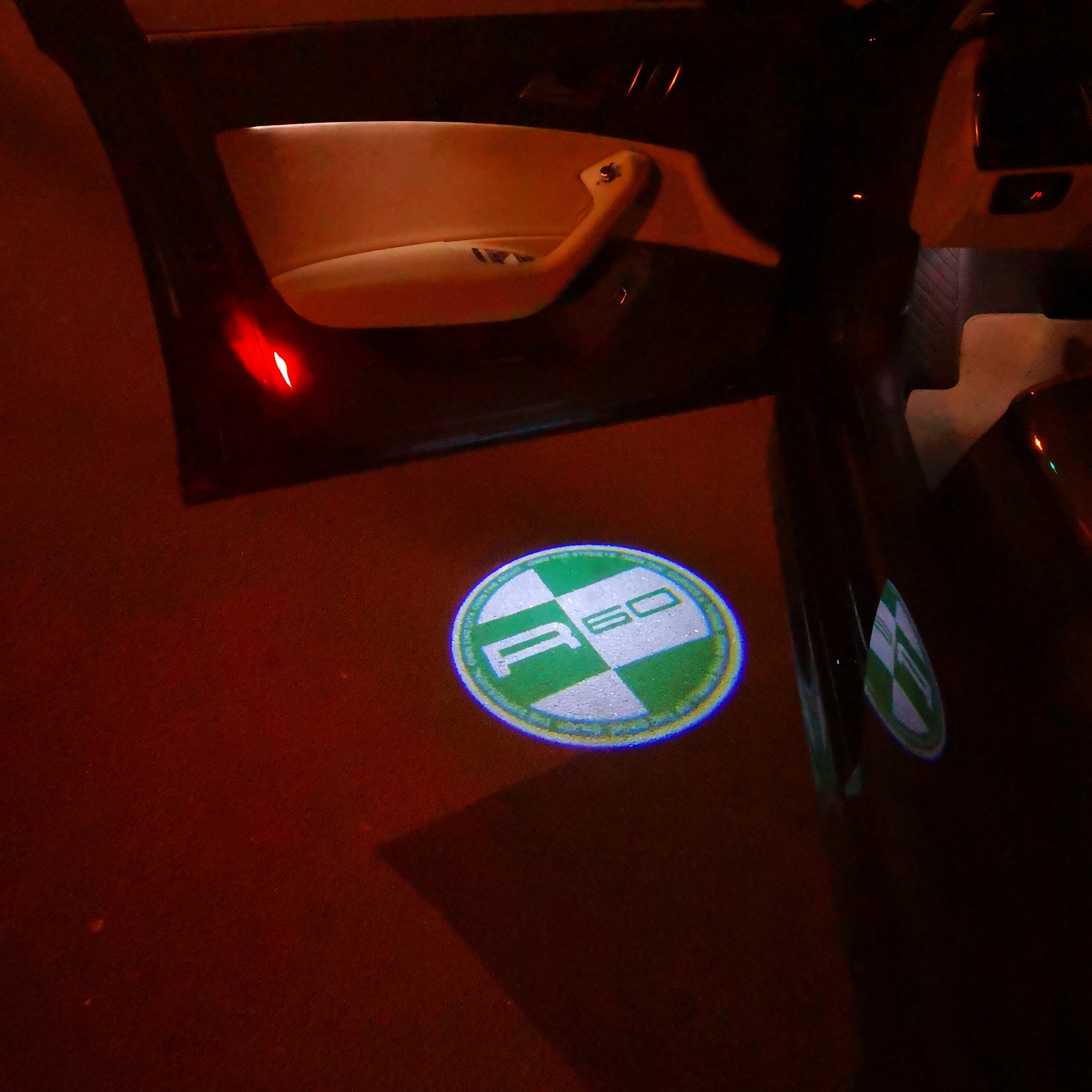 MINI R 60  LOGO PROJECROTR LIGHTS Nr.152 (quantity  1 =  2 Logo Film /  2 door lights)