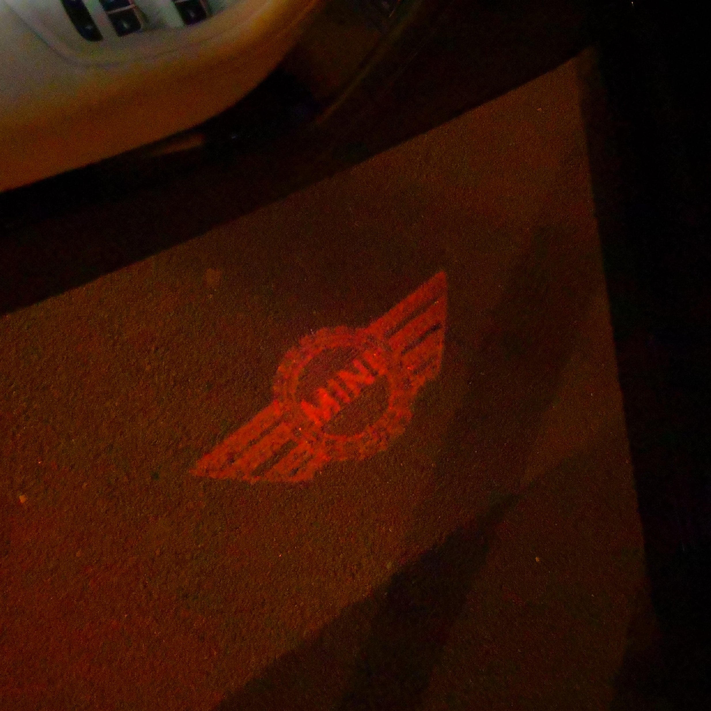 MINI ORIGINAL LOGO PROJECROTR LIGHTS Nr.59 (quantity  1 =  2 Logo Film /  2 door lights)