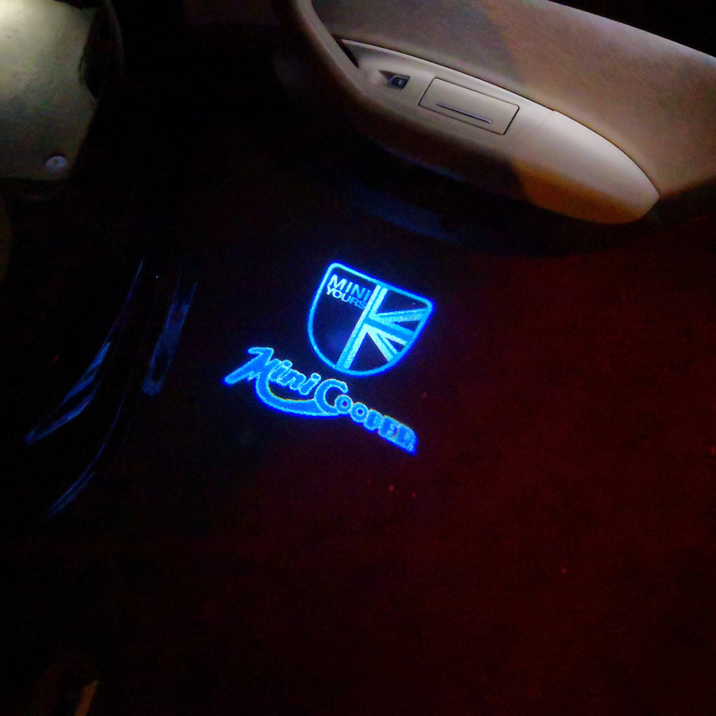 MINI COOPER LOGO PROJECROTR LIGHTS Nr.43 (quantity  1 =  2 Logo Film /  2 door lights)
