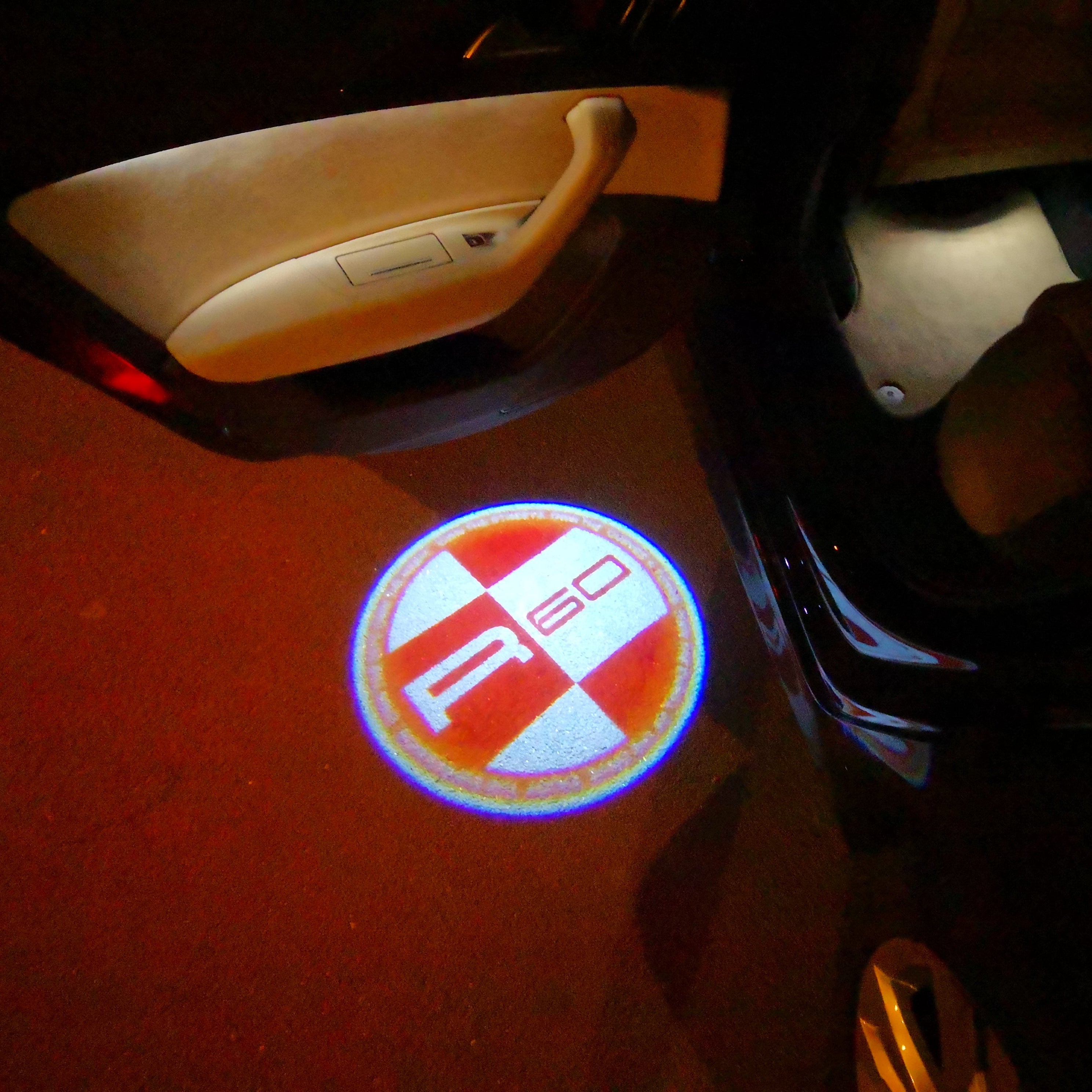 MINI R 60  LOGO PROJECROTR LIGHTS Nr.155 (quantity  1 =  2 Logo Film /  2 door lights)