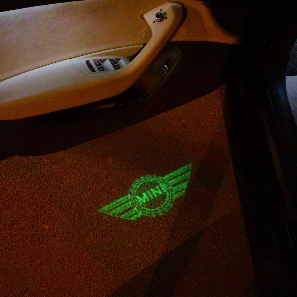 MINI ORIGINAL LOGO PROJECROTR LIGHTS Nr.58 (quantity  1 =  2 Logo Film /  2 door lights)