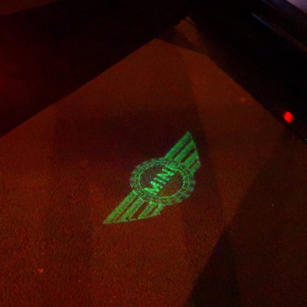 MINI ORIGINAL LOGO PROJECROTR LIGHTS Nr.58 (quantity  1 =  2 Logo Film /  2 door lights)