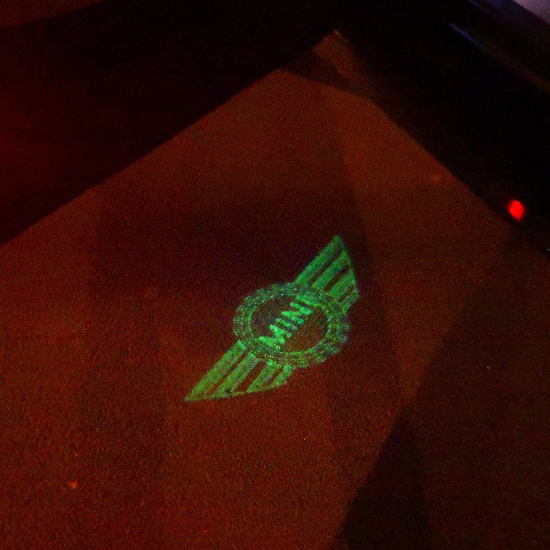 MINI ORIGINAL LOGO PROJECROTR LIGHTS Nr.58 (quantity  1 =  2 Logo Film /  2 door lights)