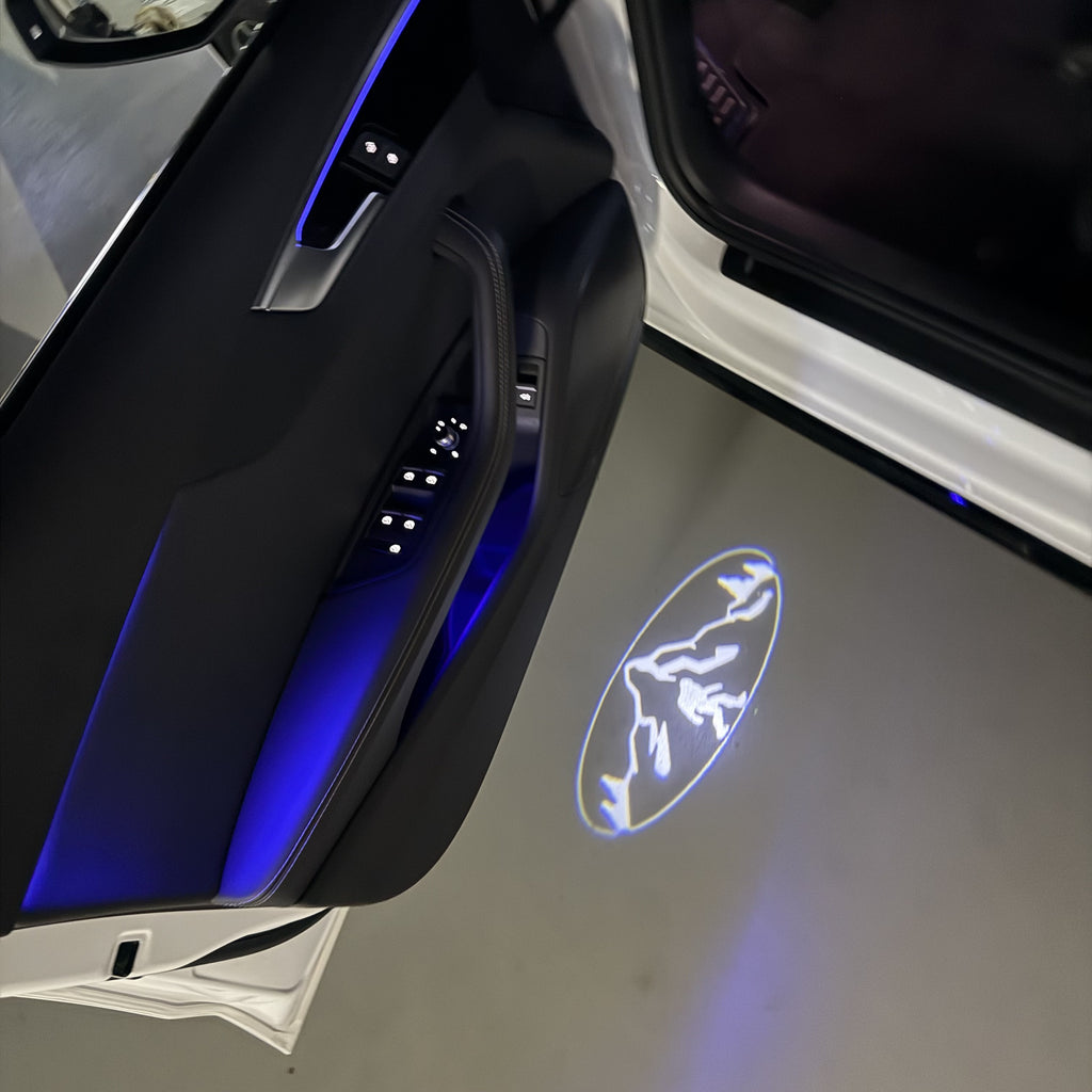 SUBARU Original LOGO PROJECROTR LIGHTS (quantity 1 = 1 sets/2 door lights) Nr.03d19