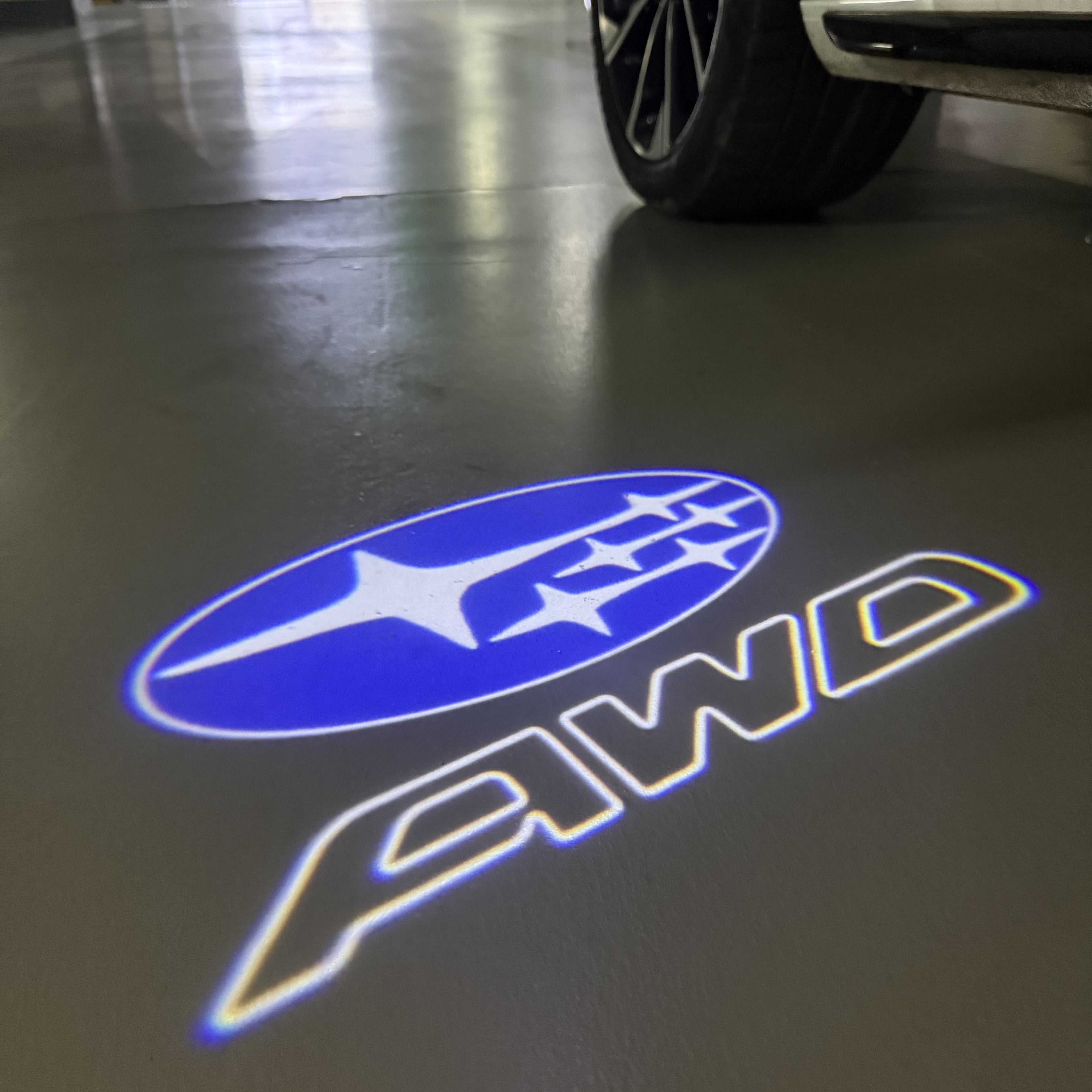 SUBARU AWD LOGO PROJECROTR LIGHTS (quantity 1 = 1 sets/2 door lights) Nr.03d033