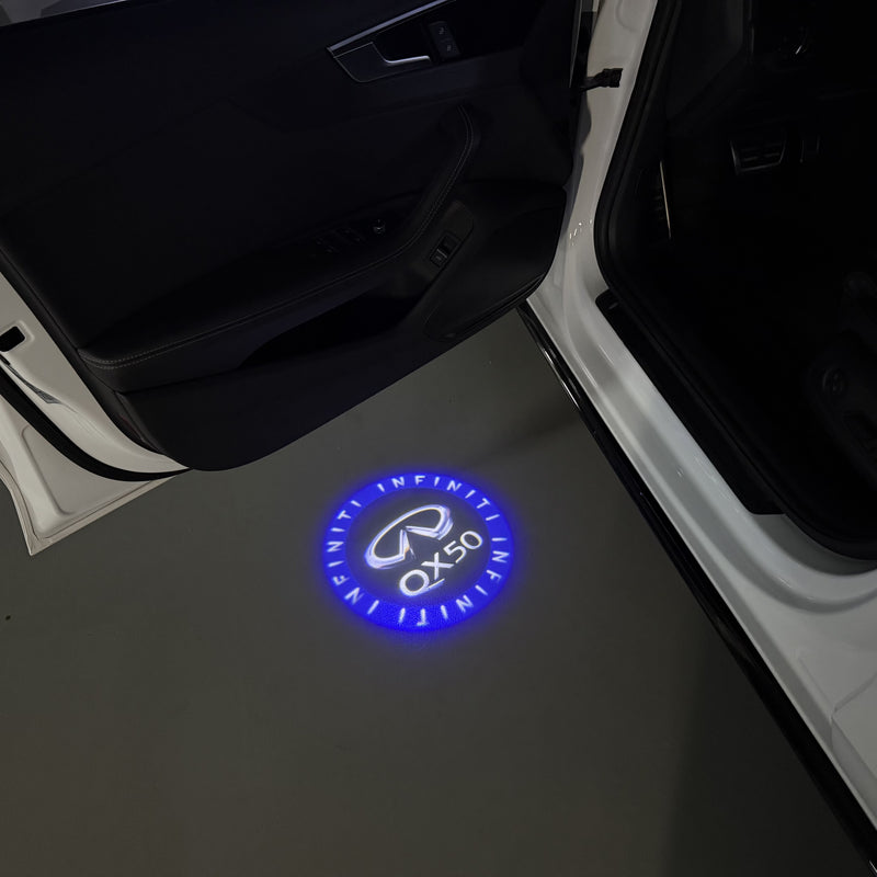 INFINITI Q60 LOGO PROJECROTR LIGHTS Nr.47 (quantità 1 = 1 set/2 luci porta)