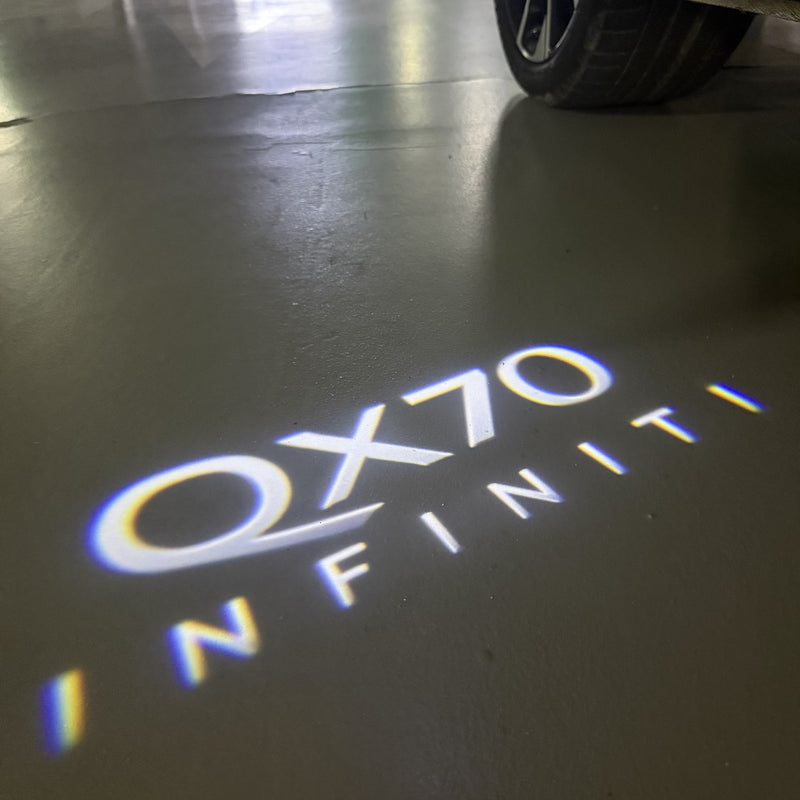 INFINITI Q60 LOGO PROJECROTR LIGHTS Nr.47 (quantità 1 = 1 set/2 luci porta)