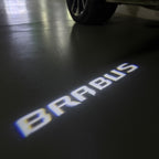 MERCEDES BENZ BRABUS LOGO PROJECTOT LIGHTS  (quantity 1 = 1 set /2 door lights with 2 logo films)Nr.02M246