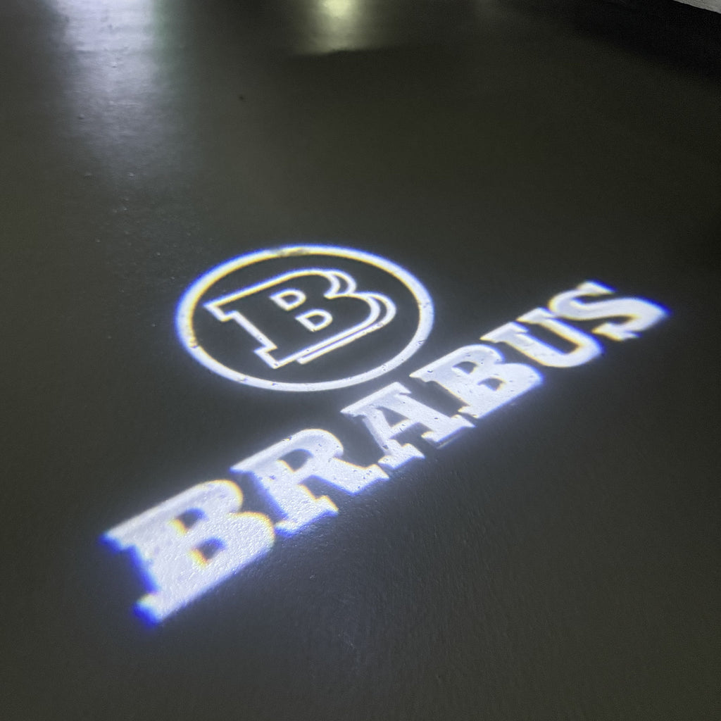 MERCEDES BENZ BRABUS LOGO LED DOOR PROJECTOT  (quantity 1 = 1 set /2 door lights with 2 logo films)Nr.02M245