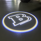 MERCEDES BENZ BRABUS LOGO PROJECTOT LIGHTS  (quantity 1 = 1 set /2 door lights with 2 logo films)Nr.02M247