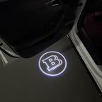 MERCEDES BENZ BRABUS LOGO PROJECTOT LIGHTS  (quantity 1 = 1 set /2 door lights with 2 logo films)Nr.02M247