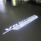 MERCEDES BENZ V8 LOGO PROJECTOT LIGHTS  (quantity 1 = 1 set /2 door lights with 2 logo films)Nr.02M229