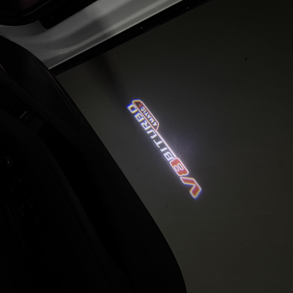 MERCEDES BENZ V8 LOGO PROJECTOT LIGHTS  (quantity 1 = 1 set /2 door lights with 2 logo films)Nr.02M231