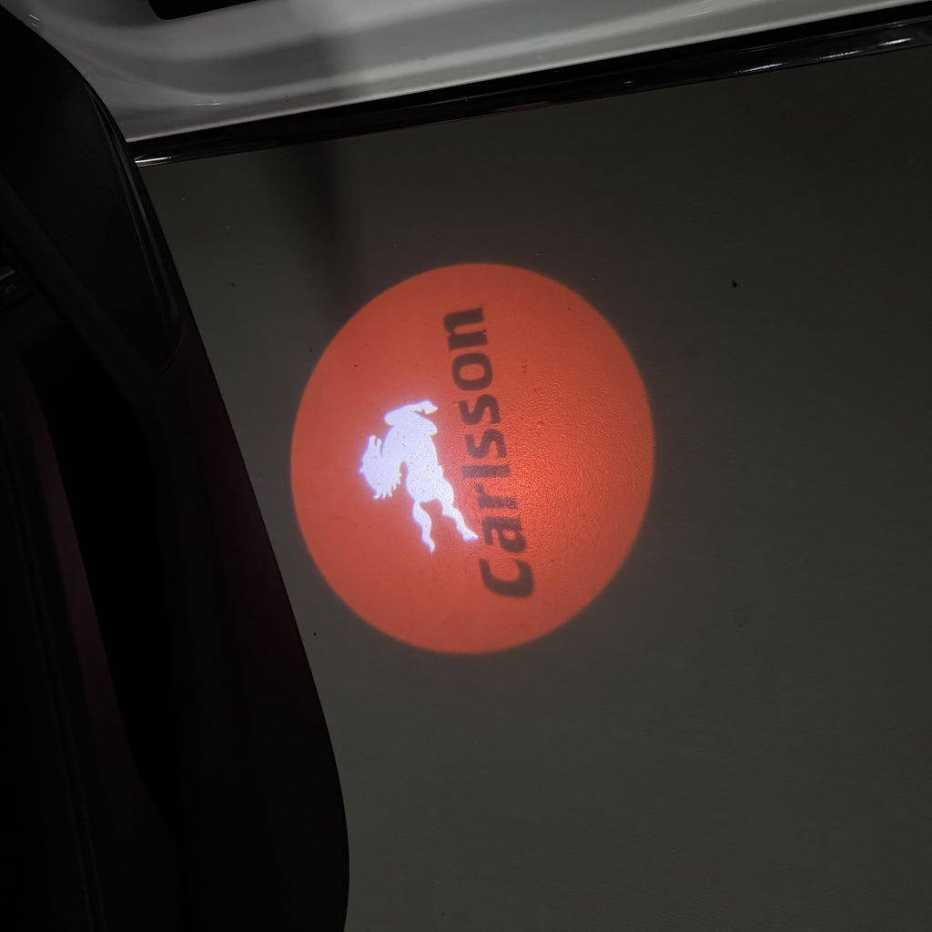 MERCEDES BENZ CARLSSON LOGO PROJECTOT LIGHTS  (quantity 1 = 1 set /2 door lights with 2 logo films)Nr.02M240