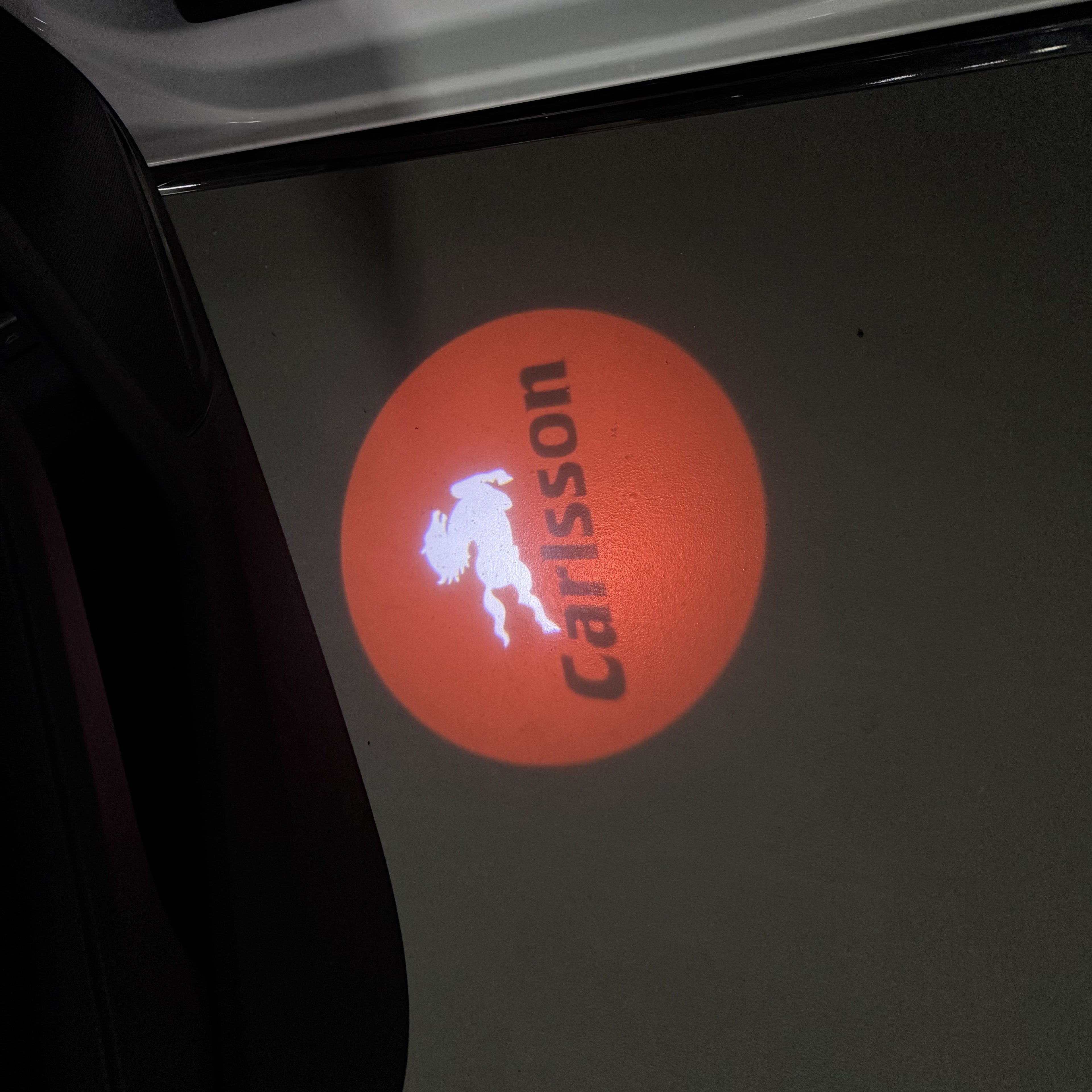 MERCEDES BENZ CARLSSON LOGO PROJECTOT LIGHTS  (quantity 1 = 1 set /2 door lights with 2 logo films)Nr.02M240