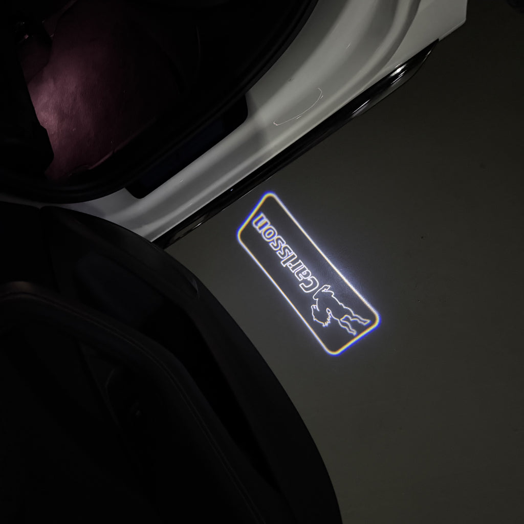 MERCEDES BENZ CARLSSON LOGO PROJECTOT LIGHTS  (quantity 1 = 1 set /2 door lights with 2 logo films)Nr.02M242