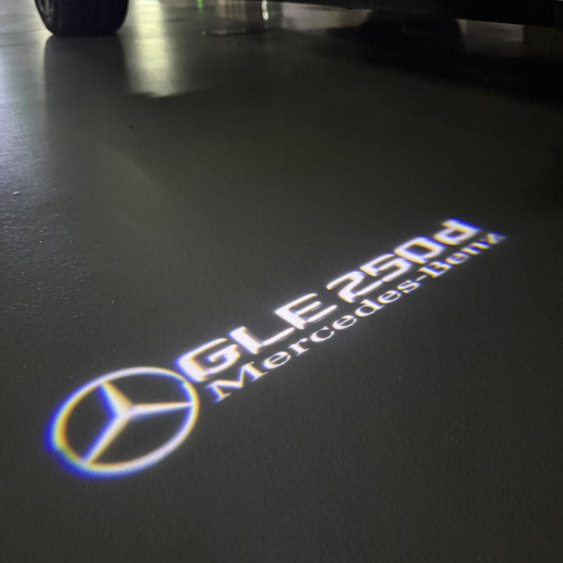 MERCEDES BENZ GLE 250d LOGO PROJECTOT LIGHTS  (quantity 1 = 1 set /2 door lights with 2 logo films)Nr.02M450
