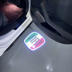 FIAT ORIGINAL LOGO PROJECTOT LIGHTS  (quantity  1 =  2 Logo Film /  2 door lights)Nr.48ER20