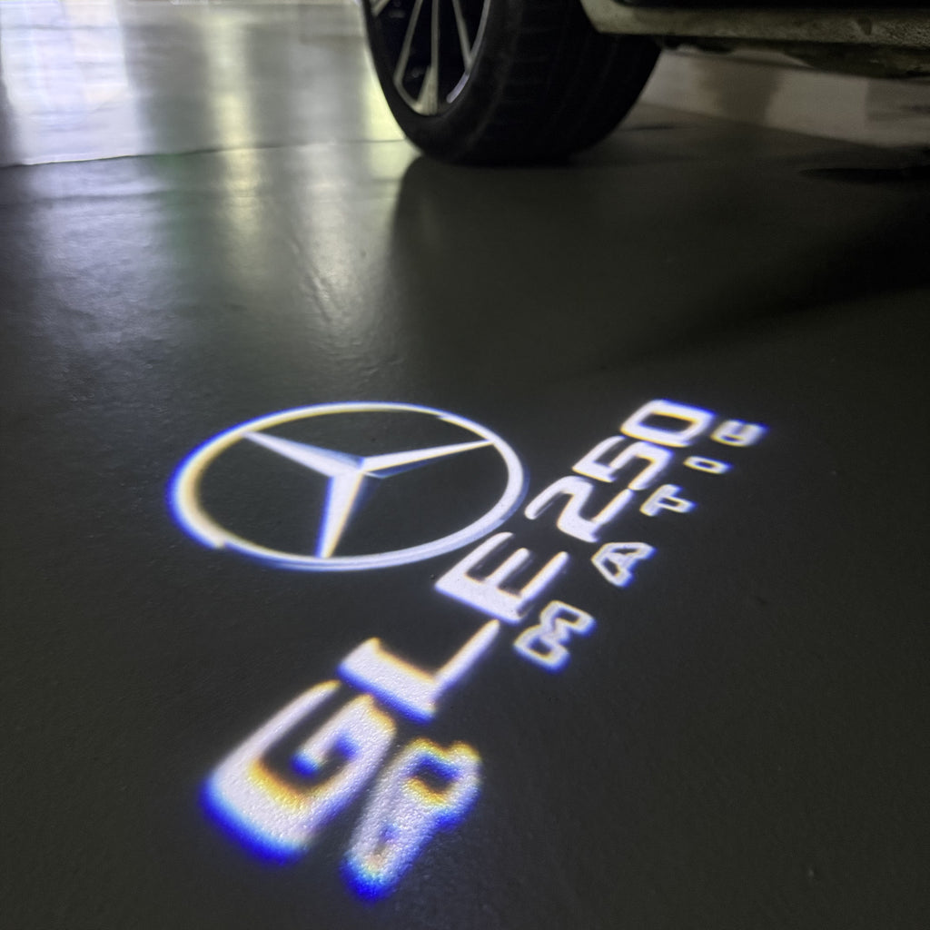 MERCEDES BENZ GLE 250 LOGO PROJECTOT LIGHTS  (quantity 1 = 1 set /2 door lights with 2 logo films)Nr.02M449