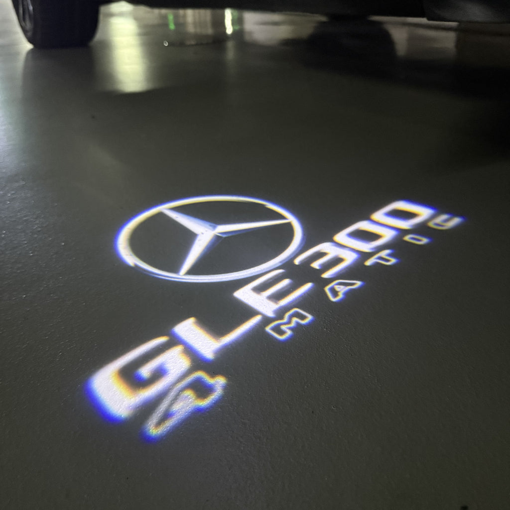 MERCEDES BENZ GLE 300 LOGO PROJECTOT LIGHTS  (quantity 1 = 1 set /2 door lights with 2 logo films)Nr.02M452