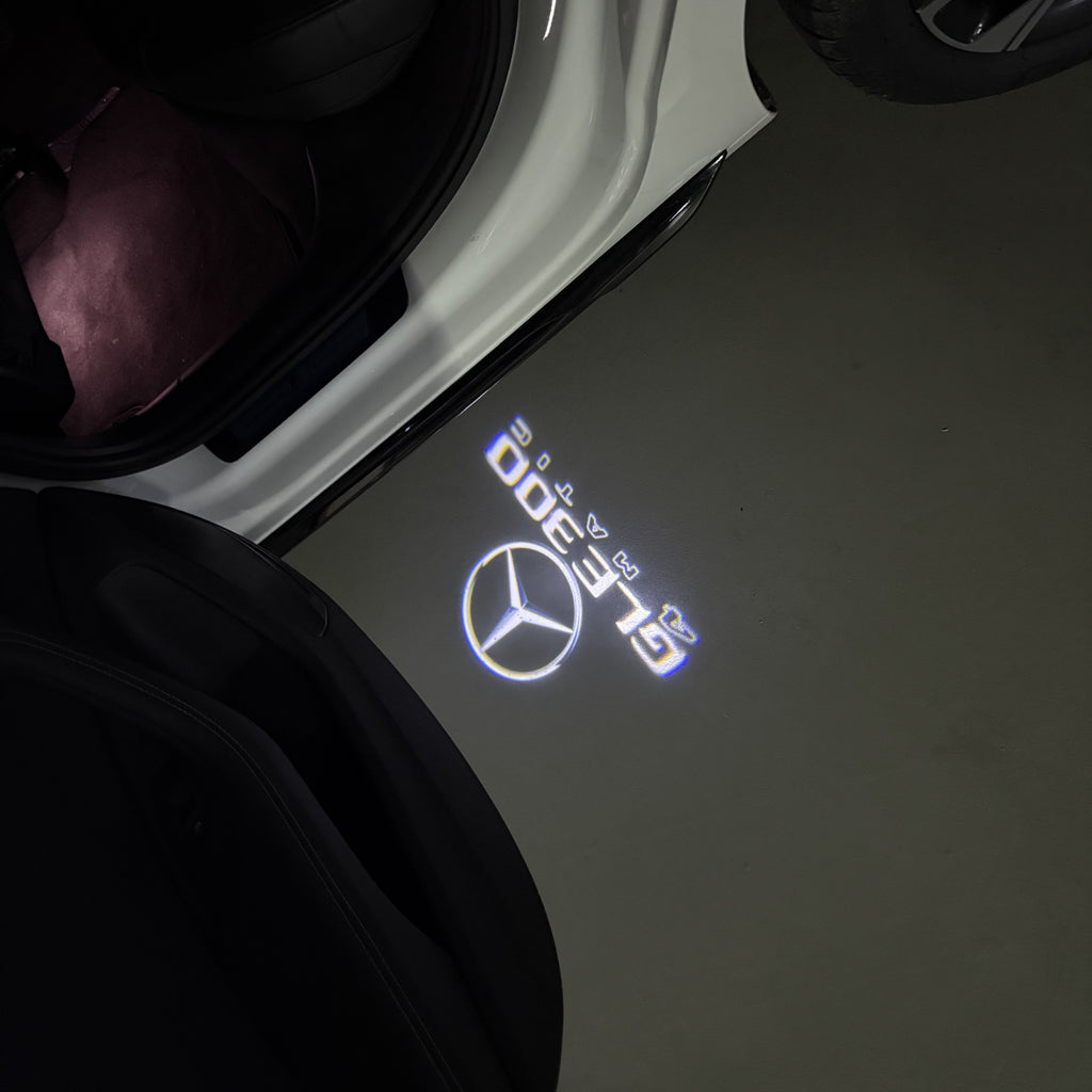 MERCEDES BENZ GLE 300 LOGO PROJECTOT LIGHTS  (quantity 1 = 1 set /2 door lights with 2 logo films)Nr.02M452